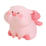 Maxbell Pig Piggy Bank Decorative Money Jar Desktop Ornament for Bedroom Office Kids Pink Bowknot