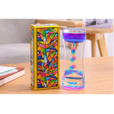 Maxbell Maxbell Floating Color Mix Oil Liquid Bubbler Motion Timer Hour Glass Blue Purple