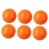Maxbell 6Pcs Golf Floating Balls Practical Practice Aid for Golfers Pool Competition Orange