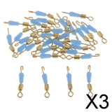 Maxbell 3x30pcs Quick Change Fishing Swivels Clips Pins Fast Link Line Connector 16mm