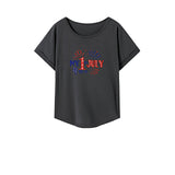 Maxbell Maxbell Womens T Shirt Summer Fashion Female Crewneck Tee for Trip Holiday Commuting XL