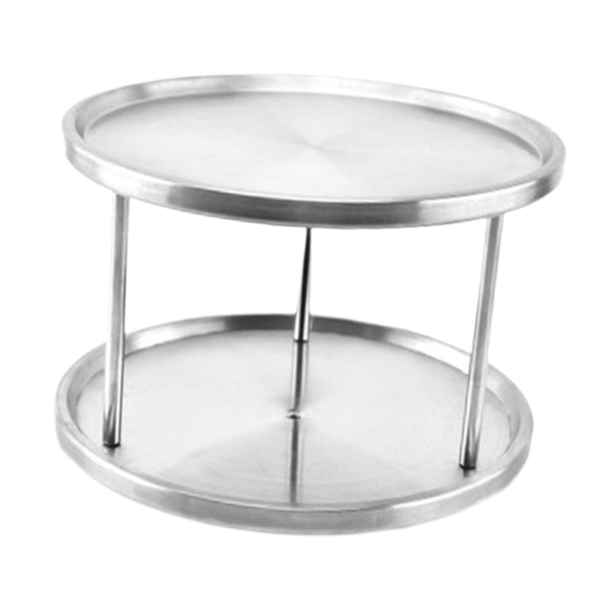 Maxbell Rotatable Spice Rack 2 Tier Turntable Organizer for Bathroom Dresser Cabinet