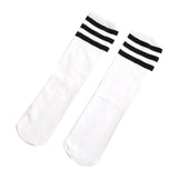 Maxbell Kids Mid Calf Socks Elastic Knee High Socks Breathable Tube Socks Boot Socks White