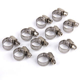 Maxbell 4x10xAdjustable Fuel Petrol Pipe Hose Clips Stainless Spring Clamps  Φ8-12mm