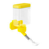 Maxbell Bird Waterer Cage Mounted Bird Cage Feeder for Pet Parrot Parakeet Lovebirds Yellow