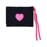 Maxbell Short Purse Creative Storage Case Portable Wallet for Traveling Party Dating Black