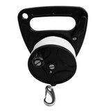 Maxbell Maxbell Scuba Diving Wreck Reel Kayak Anchor with Handle 150ft Line Snap Hook Black