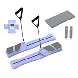 Maxbell Pilates Reformer Board for Home Office Pilates Sliding Board Trainer Violet