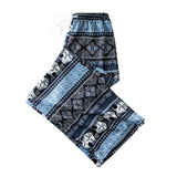Maxbell 3xYoga Pants Boho Thai Beach Baggy Pants Hippy Female Harem Trousers Blue