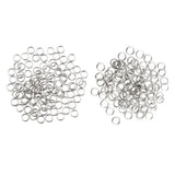 Maxbell 200Pcs Stainless Steel Split Ring Fishing Lure Bait Connector Double Circle