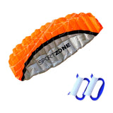 Maxbell Stunt Kite Double Line Outdoor Parafoil Kite for Children Enthusiasts Adults Orange