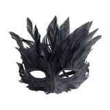 Maxbell Fancy Dress Eye Mask Adjustable Halloween Mask for Wedding Carnival Dress up Black