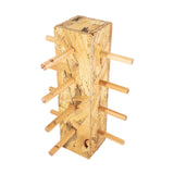 Maxbell Wood Glass Display Holder Stable Eyewear Holder for Countertop Dresser Malls 4 Tier