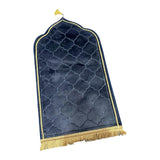 Maxbell Prayer Carpet Mat Soft Floor Rug Thick Ramadan Gifts Muslim Prayer Rug Thick blue