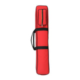 Maxbell Bamboo Flute Carrying Case Organizer Accessories with Shoulder Strap Handbag Red