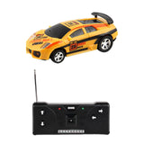 Maxbell Mini RC Car Toy Rechargeable Creative High Speed Car for Boys Birthday Gifts Yellow