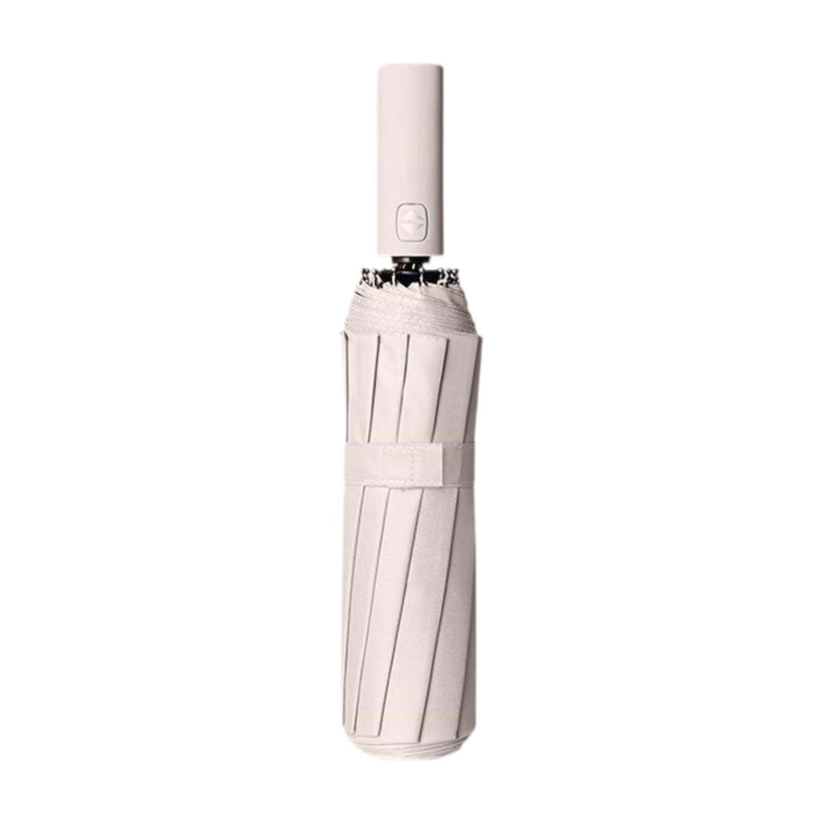 Maxbell Automatic Umbrella Sun Protection Walking Easy Grip Travel Umbrella for Rain Beige