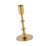 Maxbell Metal Candle Holder Elegant Antique Candle Stand for Wedding Decor Fireplace 8x8x16cm