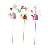 3Pcs Garden Stakes Gift Lightweight Ornament Decor for Orchards Indoor Party Watering Can