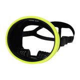 Maxbell Single Lens Diving Mask Snorkeling Glasses for Scuba Spearfishing Freediving Fluorescent Yellow