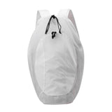 Maxbell Drawstring Backpack Fitness Drawstring Gym Bag for Shopping Badminton Tennis White