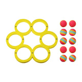 Maxbell Pool Toss Game Lightweight Foam Float Ring for Party Summer Fun Water Sports 10 balls