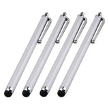 4 Pack Stylus Pens for Touch Screens Devices Universal Capacitive Stylus Pen with Pen Clip for Cell Phones Tablets Laptops All Touch Screens-Silver - Aladdin Shoppers