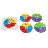 Maxbell Maxbell Set of Plastic Numbered Fractions Circles Board Math Mathematics Number Toys