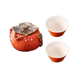Maxbell Tea Infuser Pot Lucky Kung Fu Tea Set for Birthday Gift Home Outdoor Camping