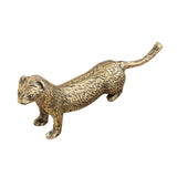Maxbell Brass Mini Weasel Statue Collection Weasel Figurine for Cabinet Office Decor