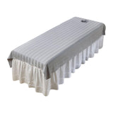 Maxbell Salon Couch Sheet Washable Breathable Beauty Bed Cover for Indoor Hotel Home Gray