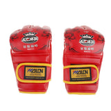 Maxbell Half-finger Boxing Gloves UFC MMA Sandbag Training Grappling Gloves Red - Aladdin Shoppers