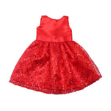 Maxbell Sequin Sleeveless Dress Skirt Outfit for 18'' Doll Red - Aladdin Shoppers