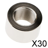 Maxbell 30xIron plating nickel O2 Sensor Exhaust Bung Nut M18*1.5mm