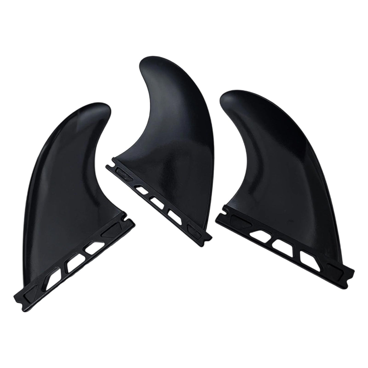 3 Pieces Surfing Surfboard Fins Professional Portable Durability Accessories Black