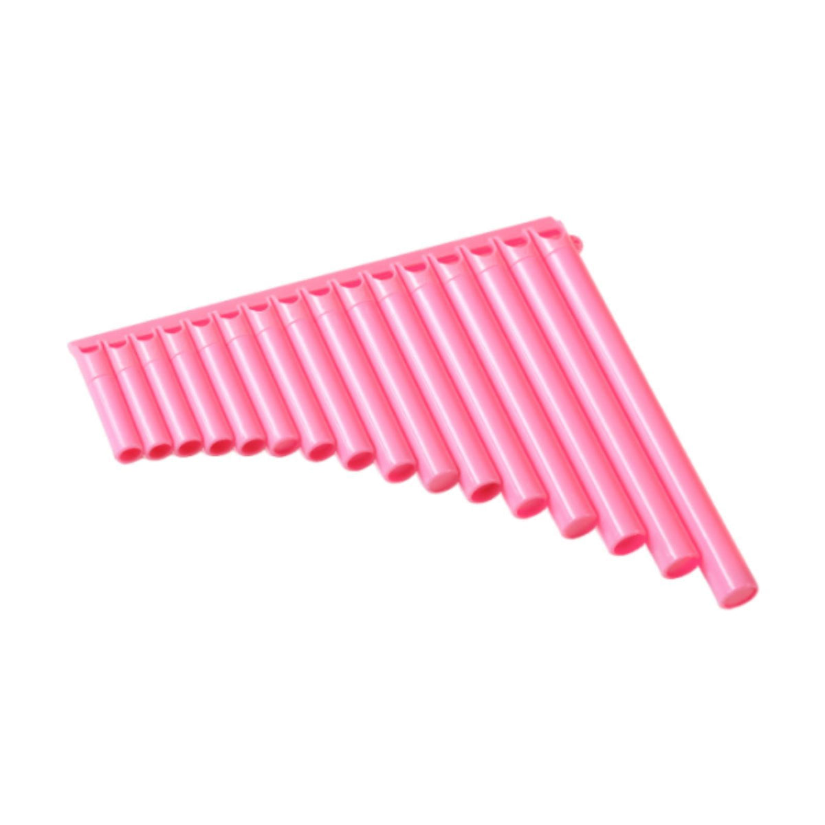 Maxbell 16 Pipe Pan Flute Educational C Key for Performance Musical Gift Music Lover Pink