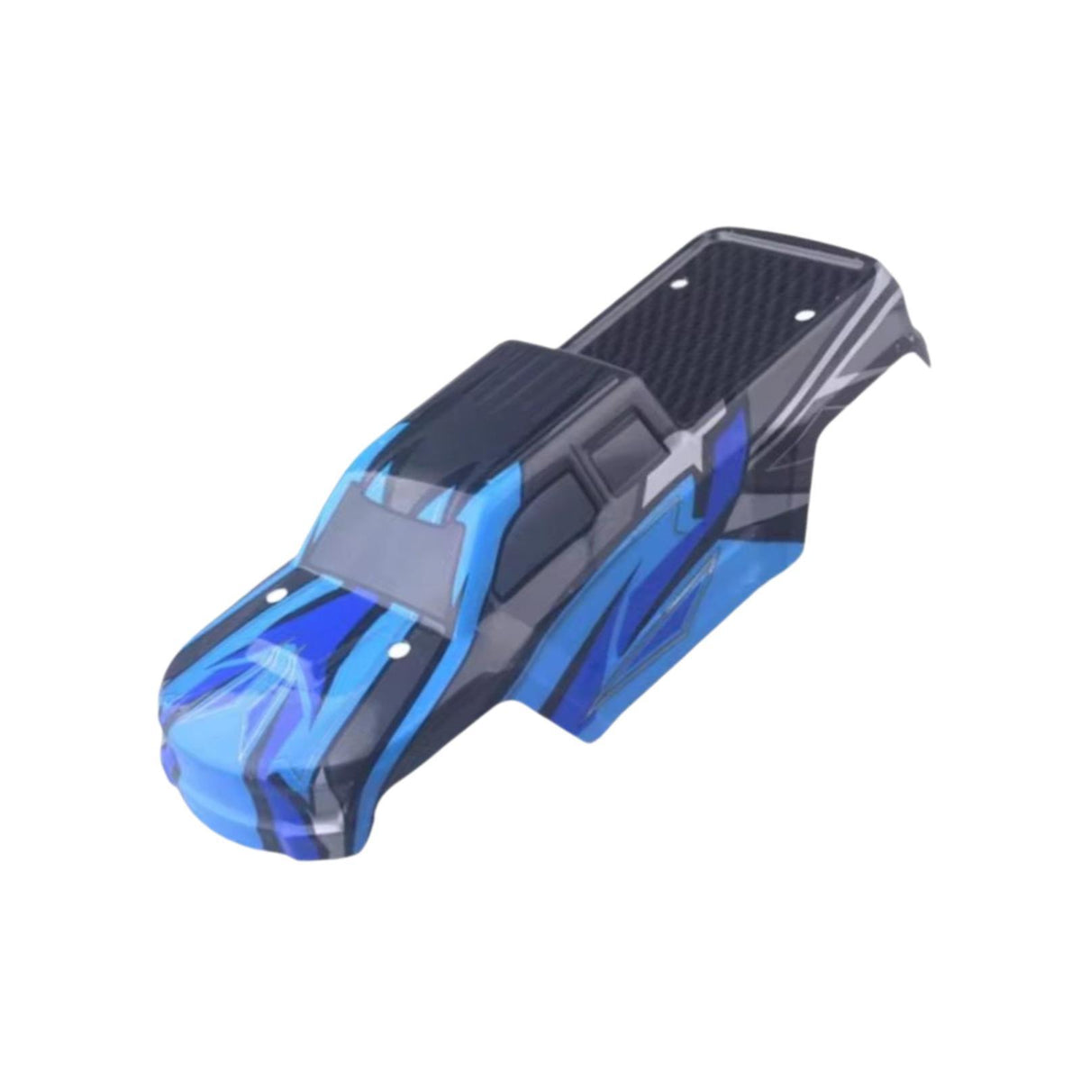 Maxbell 1/16 RC Body Shell Portable Hobby Toy Easy to Install Model High Performance Blue Black