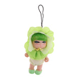 Maxbell Maxbell 4inch 10cm Adorable Farm Vegetable Doll Little Doll in Green Hairband Suit Home Display Decor