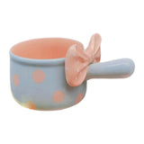 Maxbell Fruit Salad Bowl with Handles Ceramic Soup Crock for Cereal Beef Stew Pasata Blue