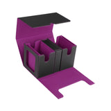 Card Deck Box Organizer for Football Cards Trading Cards Gathering Card Toys Black Purple