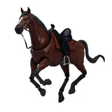 Maxbell 1/12 Scale Action Figures Figurine Mini Size Horse Figurine Ornament Brown