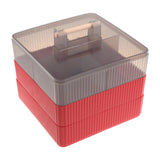 Maxbell Divided Serving Tray with Lid Dustproof for Chinese New Year Wedding Kitchen red 3 layer