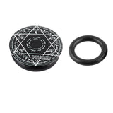 Maxbell Bike Crank Cover Bicycle Crank Arm Dust Cap Aluminum Alloy Center Shaft Caps Black