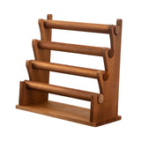Maxbell Jewelry Storage Organizer Wooden Bracelet Holder for Showcase Tradeshow 4 Tier