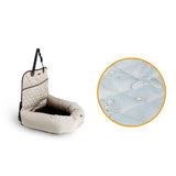 Maxbell Maxbell Functional Pet Front Seat Cover Protector Soft Pet Booster Bed&Lounge Beige