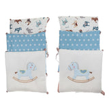 Maxbell 6PCs Baby Crib Bumper Cotton Infant Bed Cot Protector Horse
