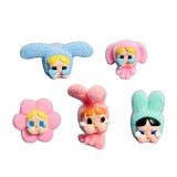 Maxbell 5Pcs Cute Mini Doll Figures Unique Gift Ornament for Girls Boys Adults Women Style B