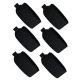 6Pcs Ski Straps Bindings Ski Fastener Strap for Winter Outdoor Sports Skiing Black