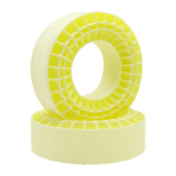 Maxbell 2Pcs Tire Inserts for 1/10 RC Crawler Trucks Replacement Wheel Tires Inserts Yellow