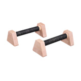 Maxbell 2x Push up Stands Wooden Upper Body Strength Training Home Fitness Equipment 25cm